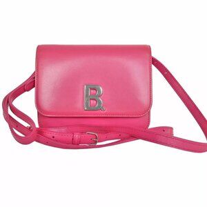 Auth BALENCIAGA Crossbody Shoulder Bag pink leather